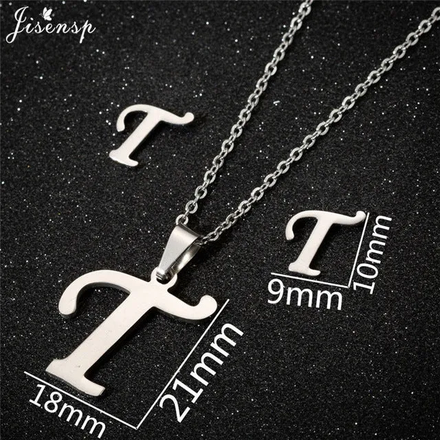 Stainless Steel Initial Letters Necklace for Her