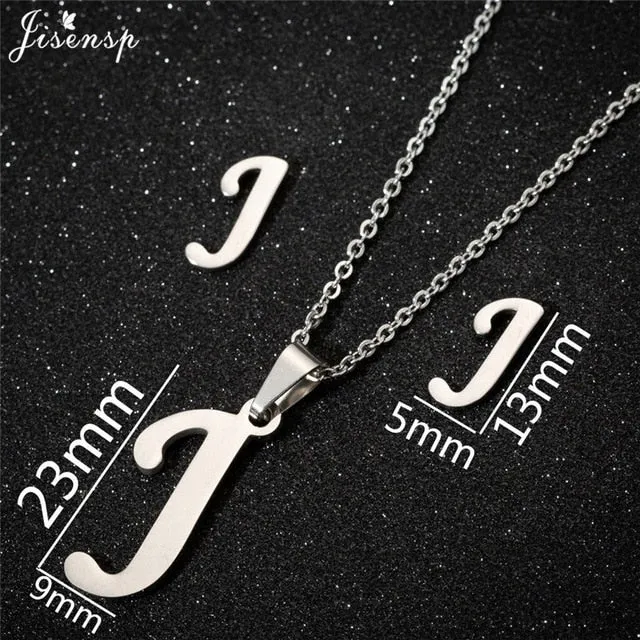 Stainless Steel Initial Letters Necklace for Her