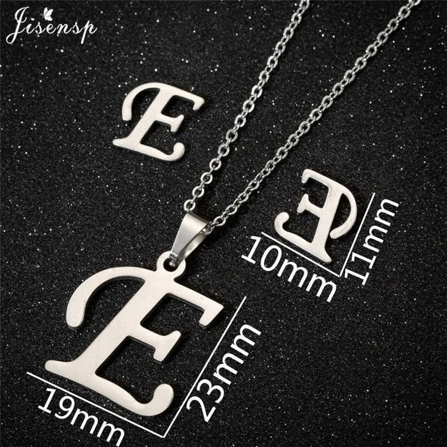 Stainless Steel Initial Letters Necklace for Her