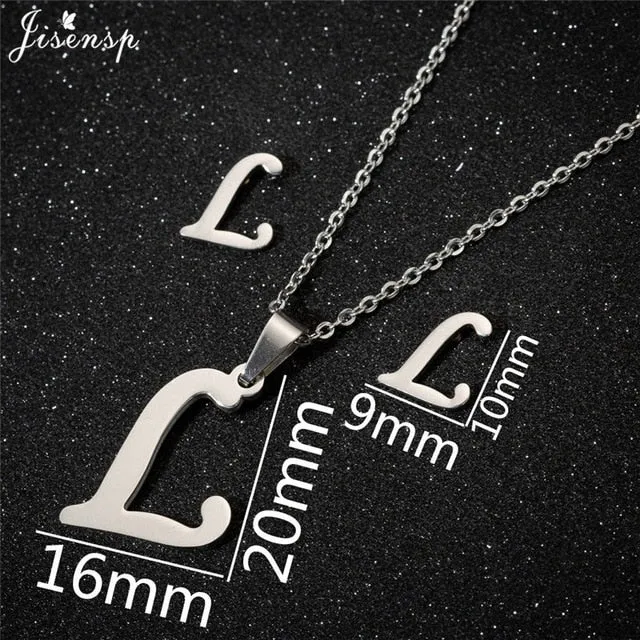 Stainless Steel Initial Letters Necklace for Her