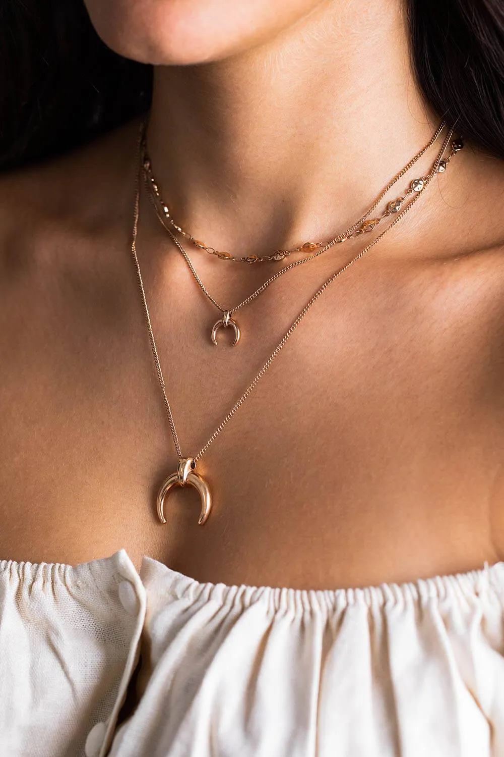 Star Circle Choker Rose Gold