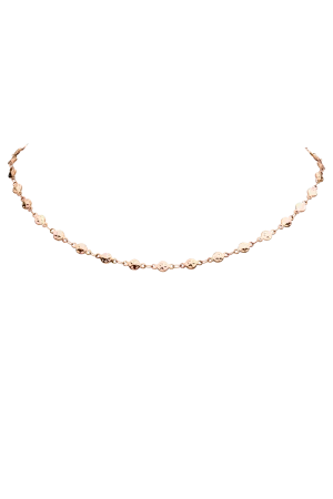 Star Circle Choker Rose Gold
