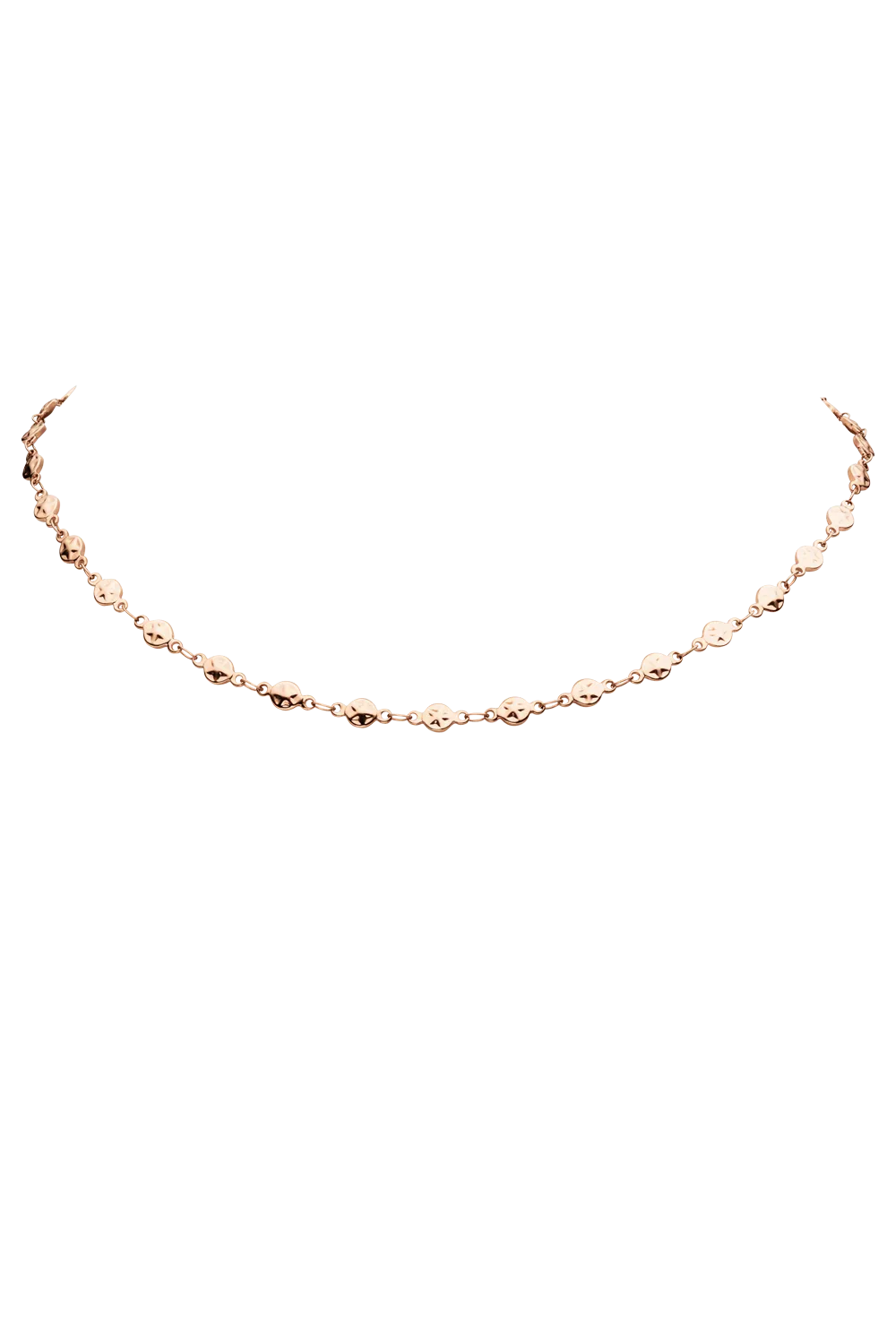 Star Circle Choker Rose Gold