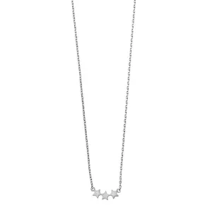 Star necklace with three small stars in silver