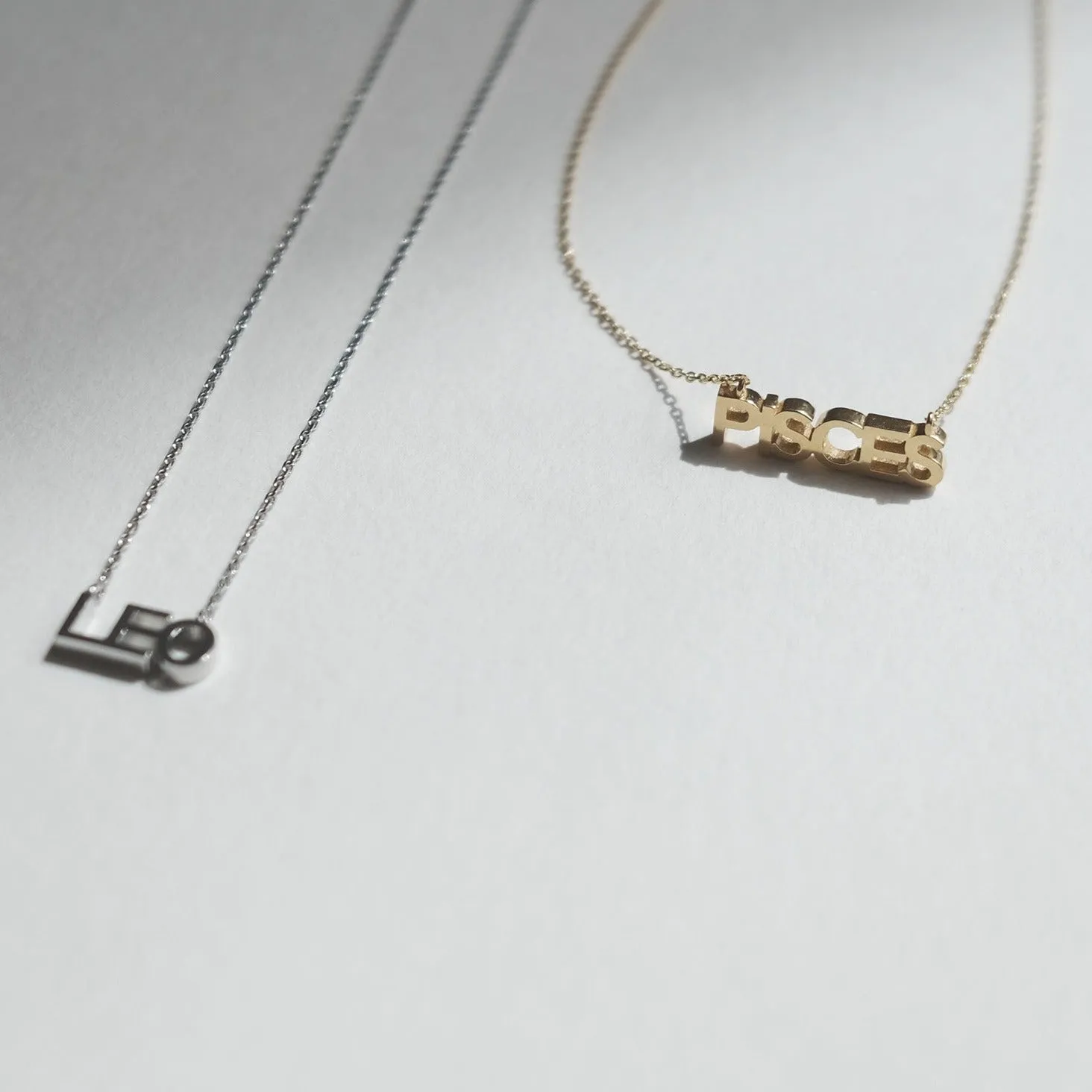 Star Sign Word Necklace