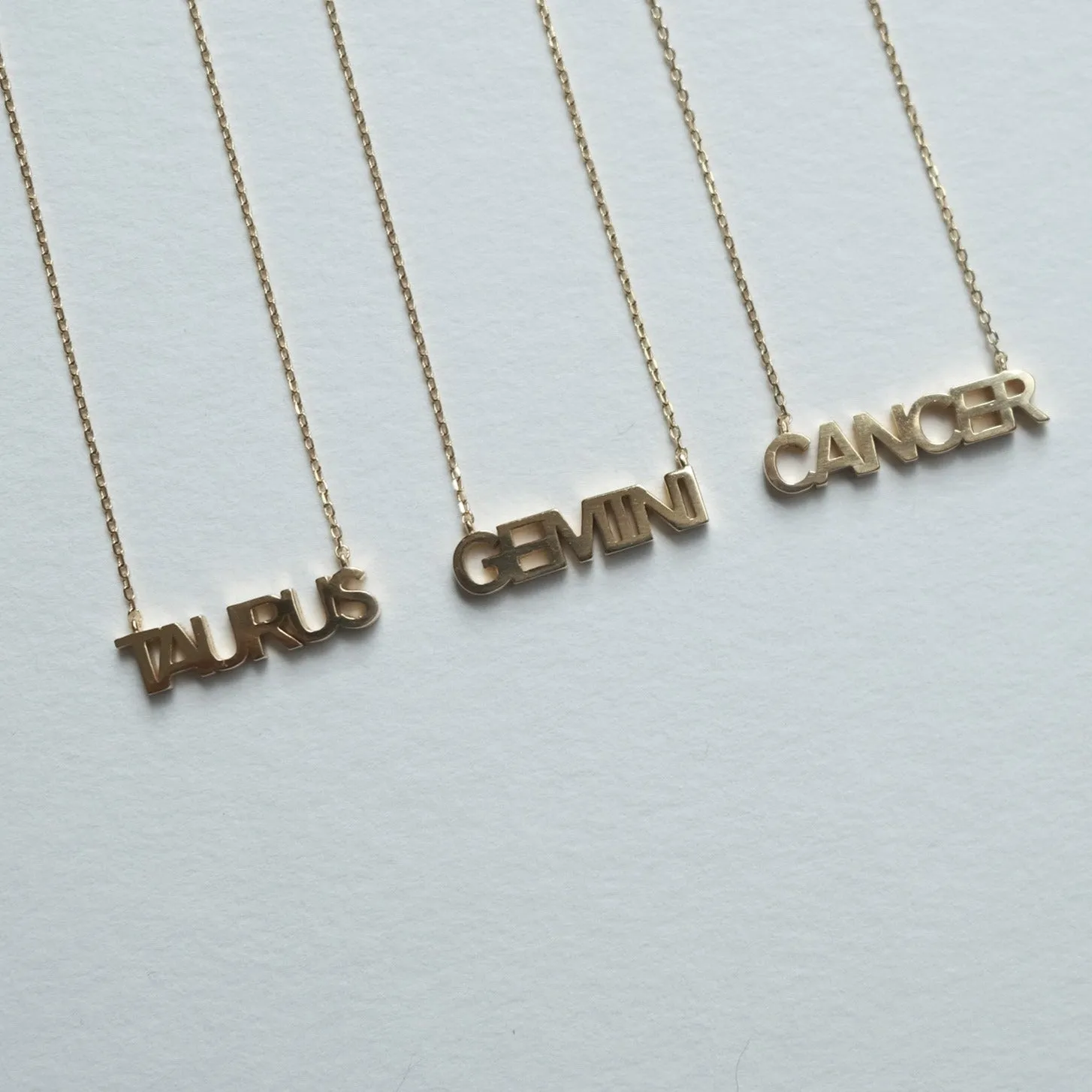 Star Sign Word Necklace