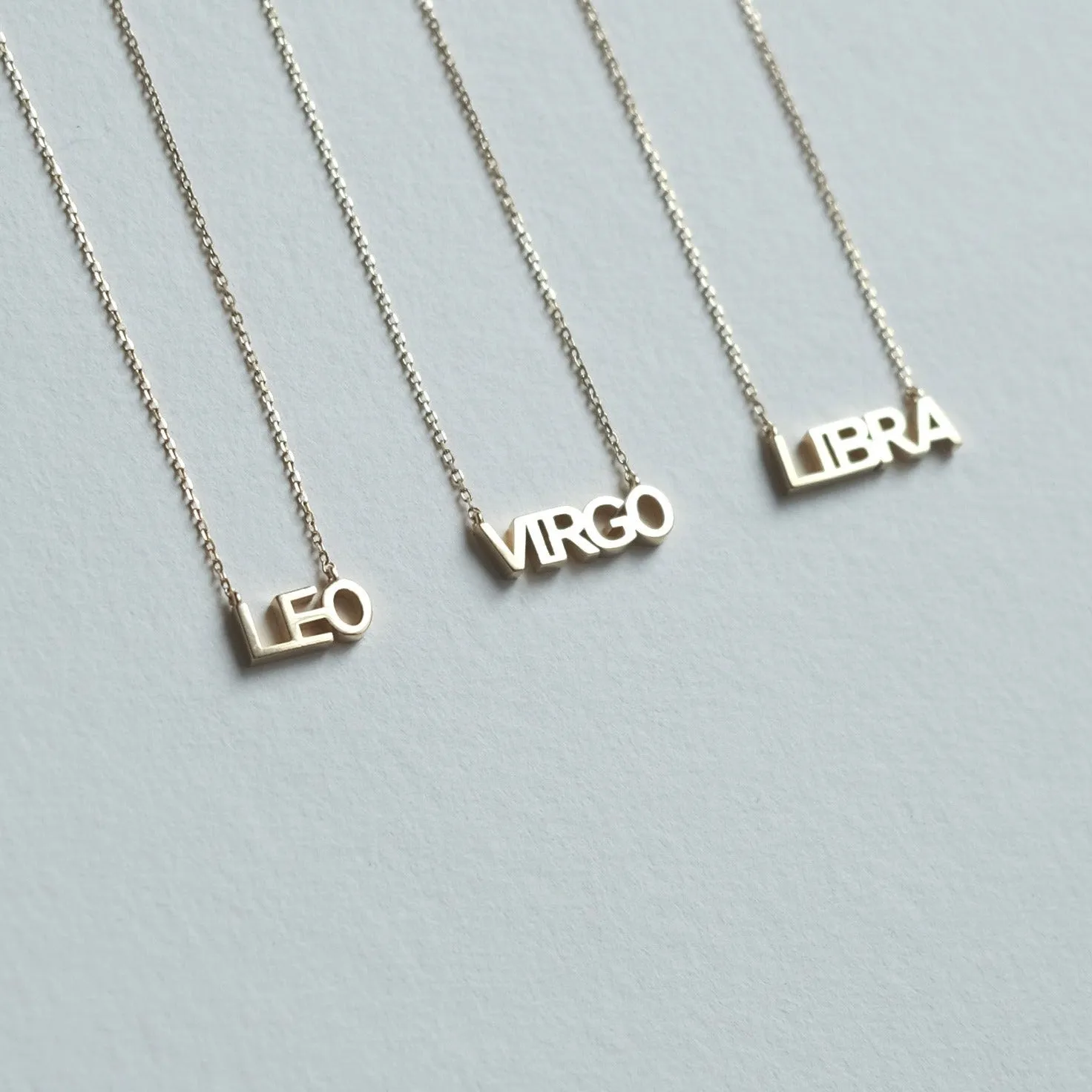 Star Sign Word Necklace