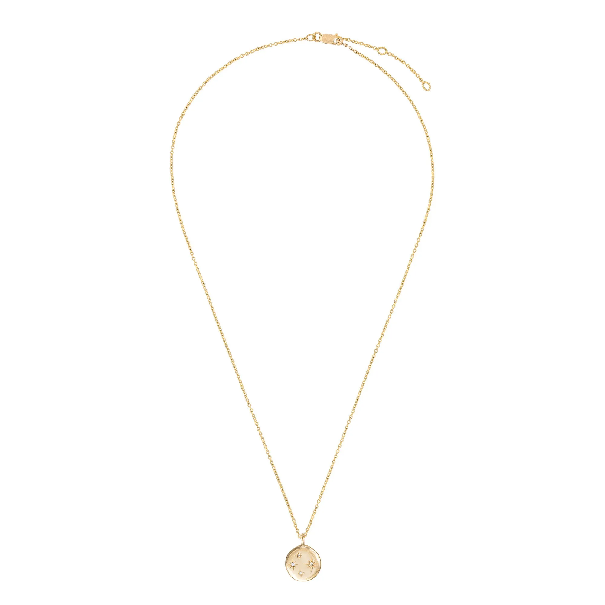 Stars in the Sky Four Diamond Necklace - 14k Gold