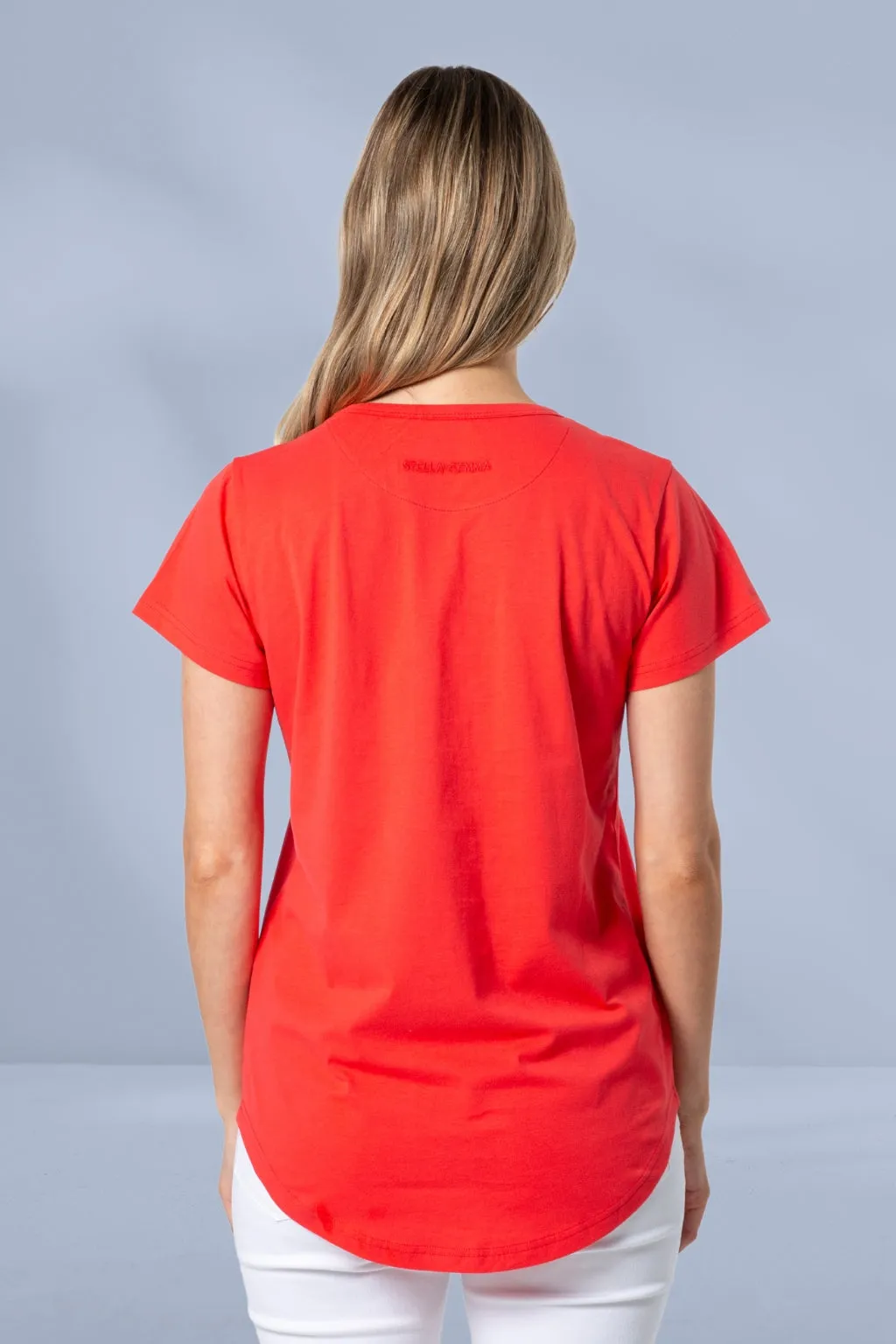 Stella and Gemma Garden Party Cross T-Shirt Flame