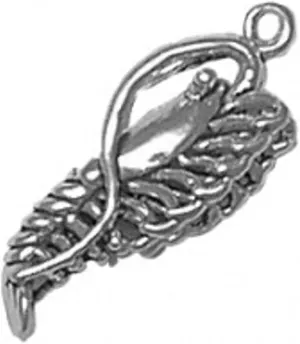 Sterling Silver 3D Shrimp Dangle Charm Bead For Bead Charm Bracelet