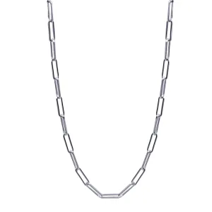 Sterling Silver 45cm Paperclip Link Chain