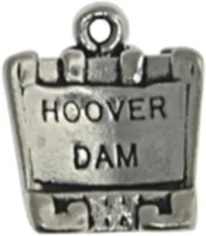 Sterling Silver 7" 4.5mm Charm Bracelet With Attached 3D Hoover Dam Charm