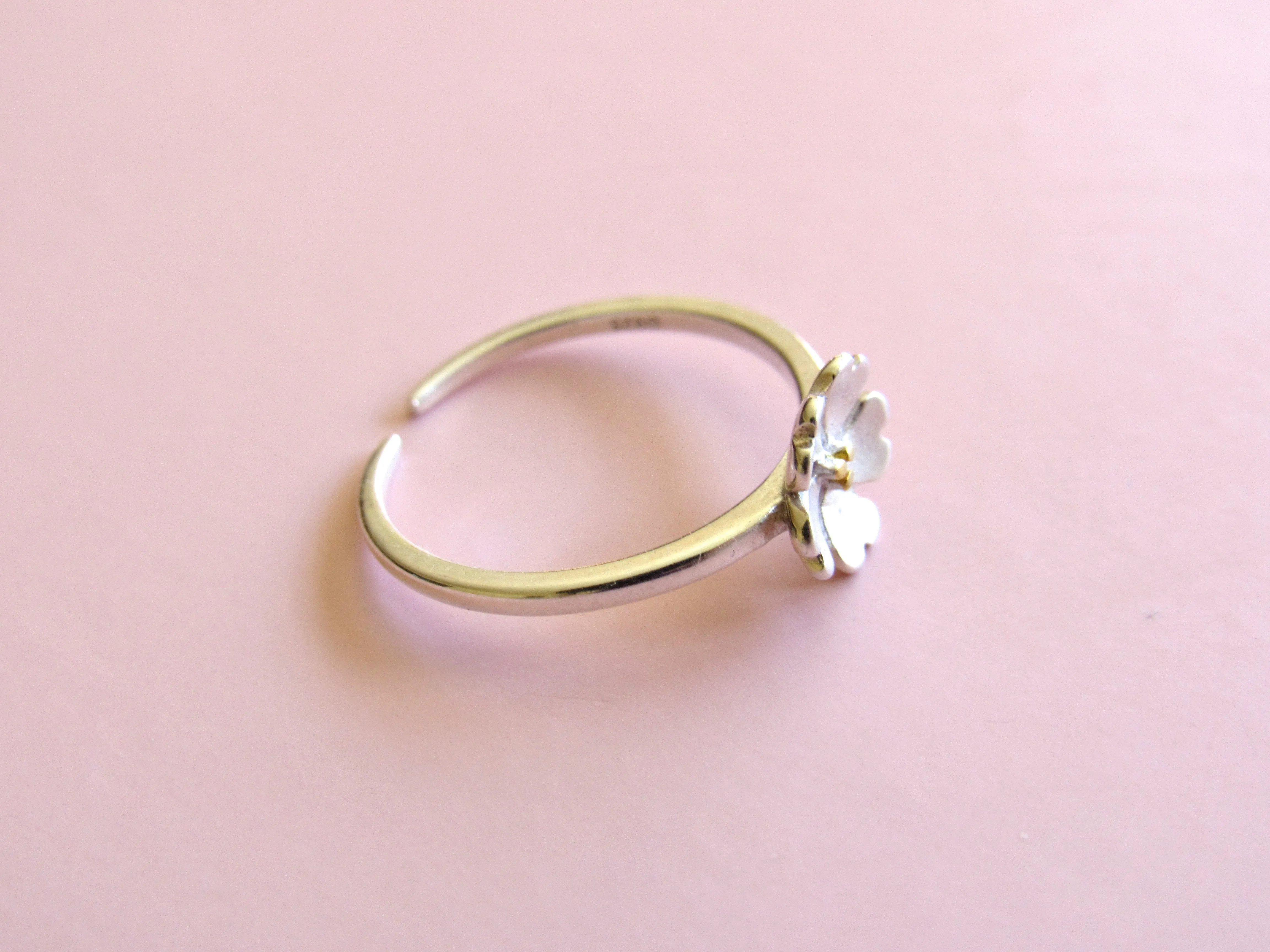 Sterling Silver Blossoming Flower Rings