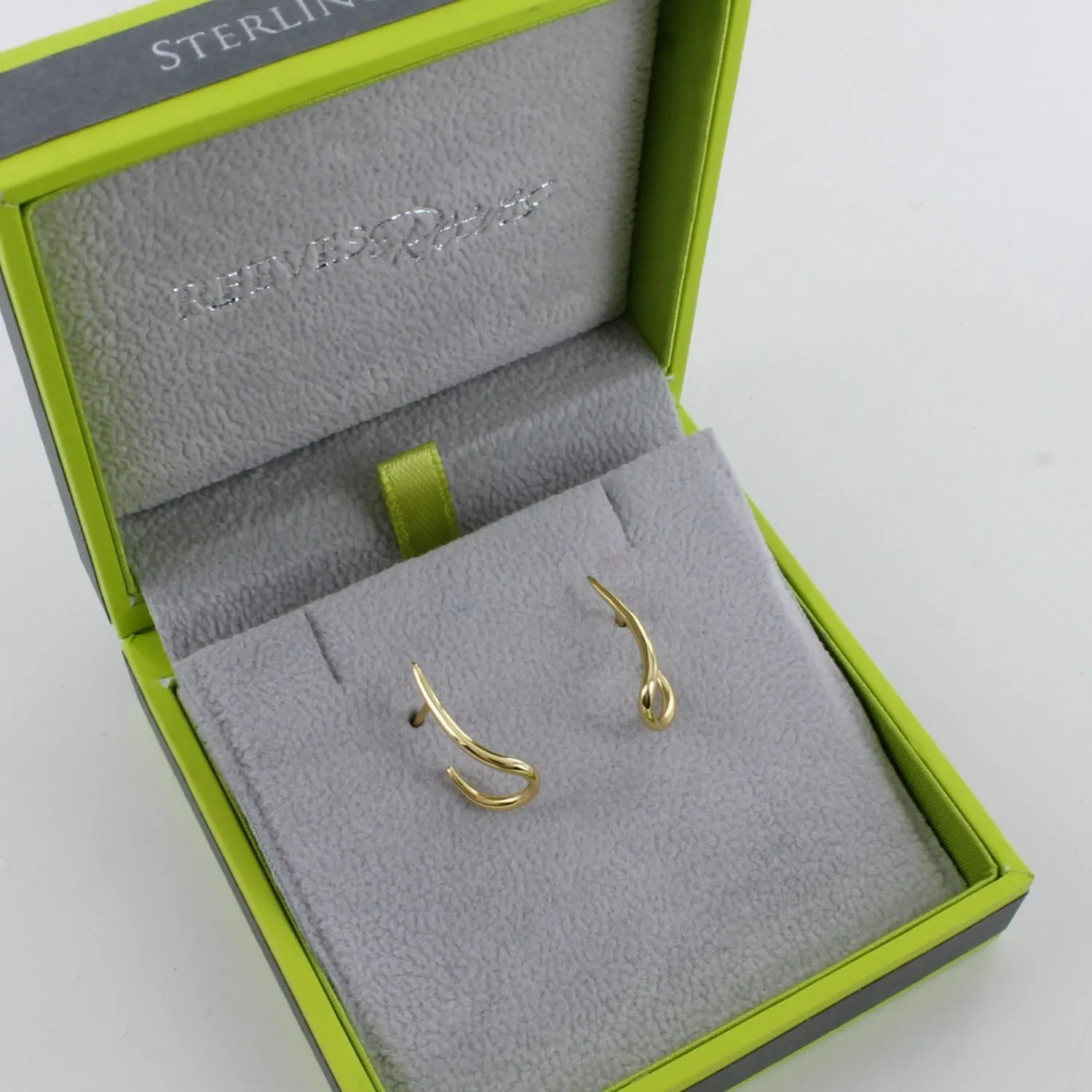 Sterling Silver Contemporary Hook Earrings