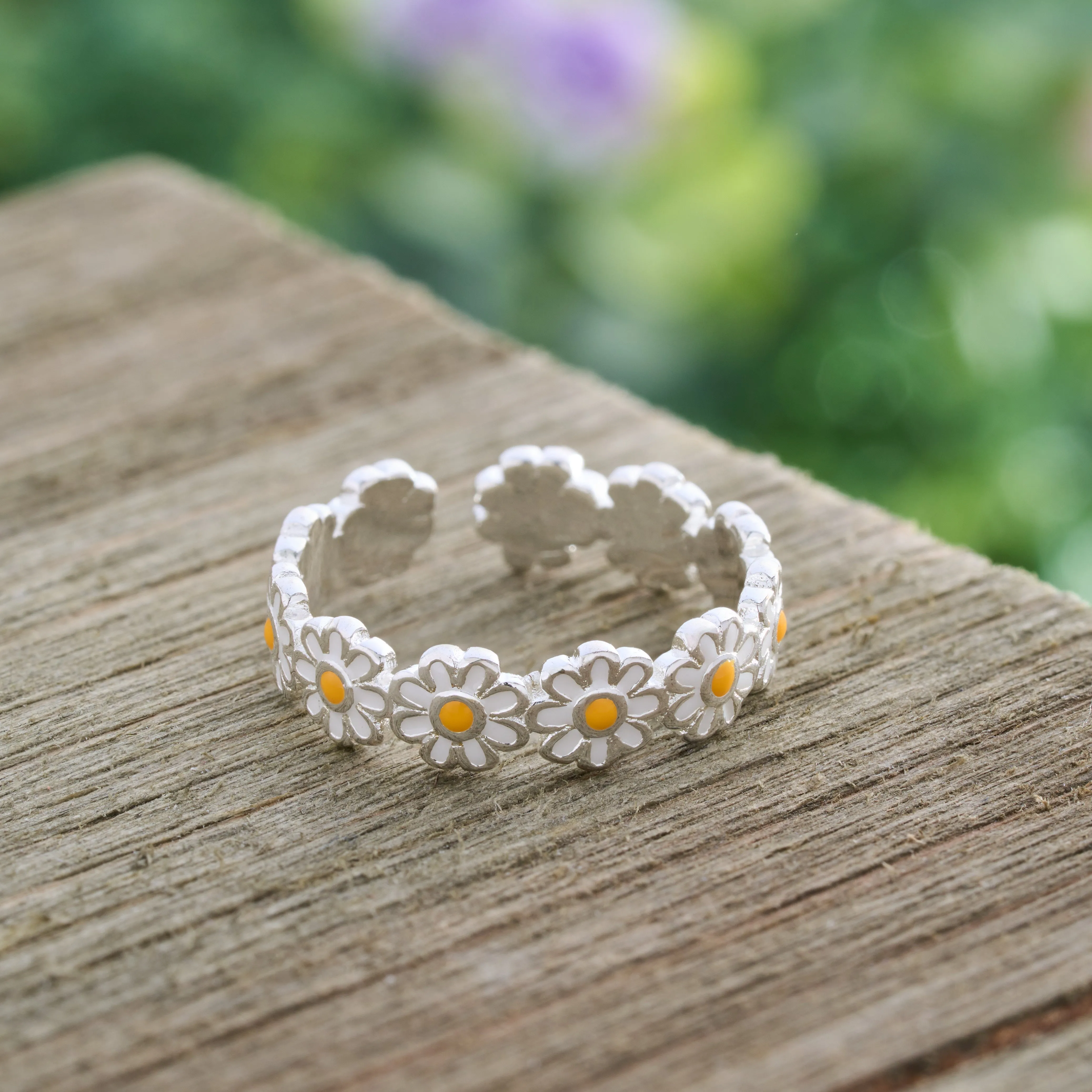 Sterling Silver Daisy Ring