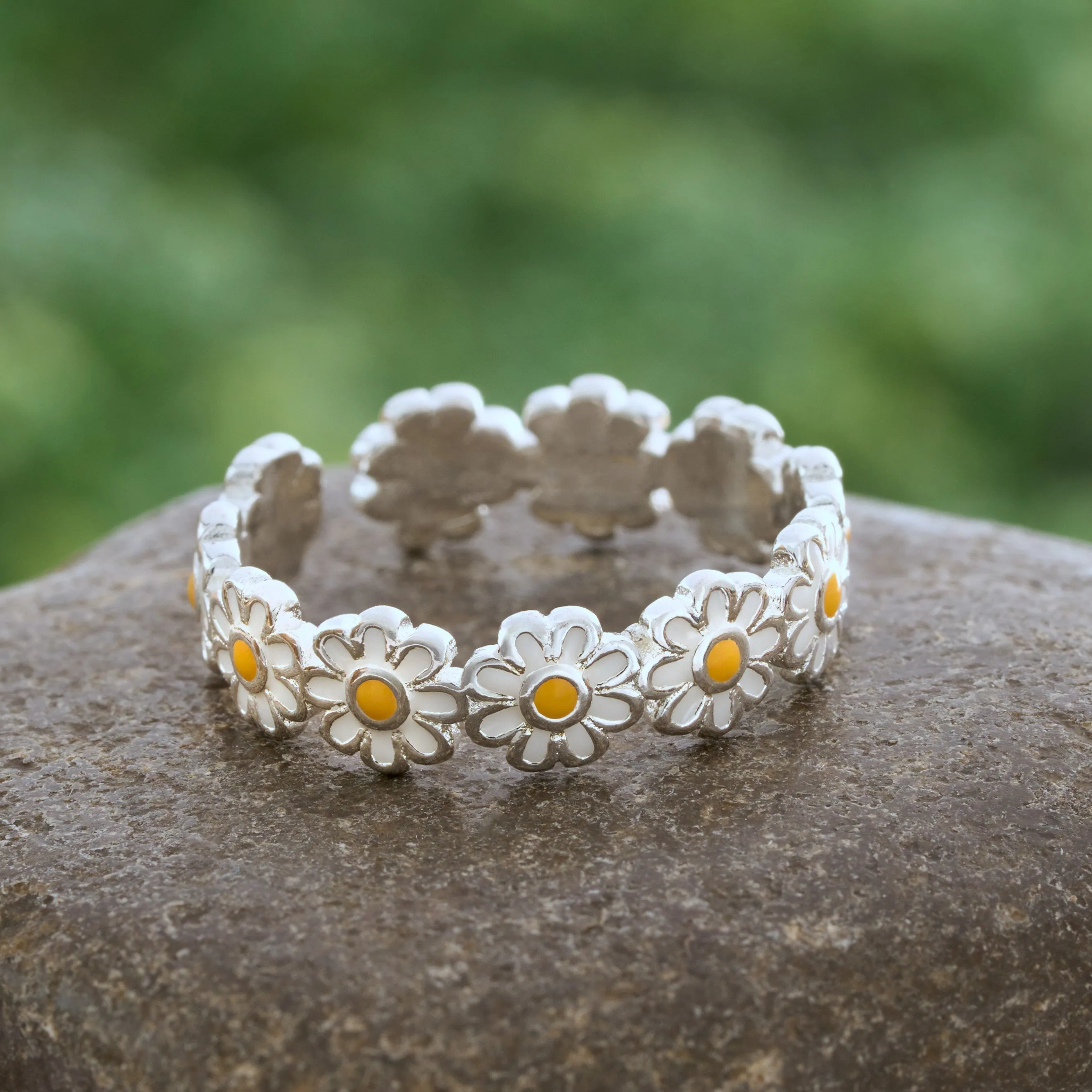 Sterling Silver Daisy Ring