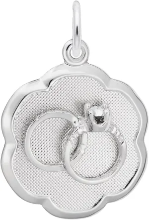Sterling Silver Discs & Silhouettes Charm Girls | Rembrandt Charm - Sterling Silvers