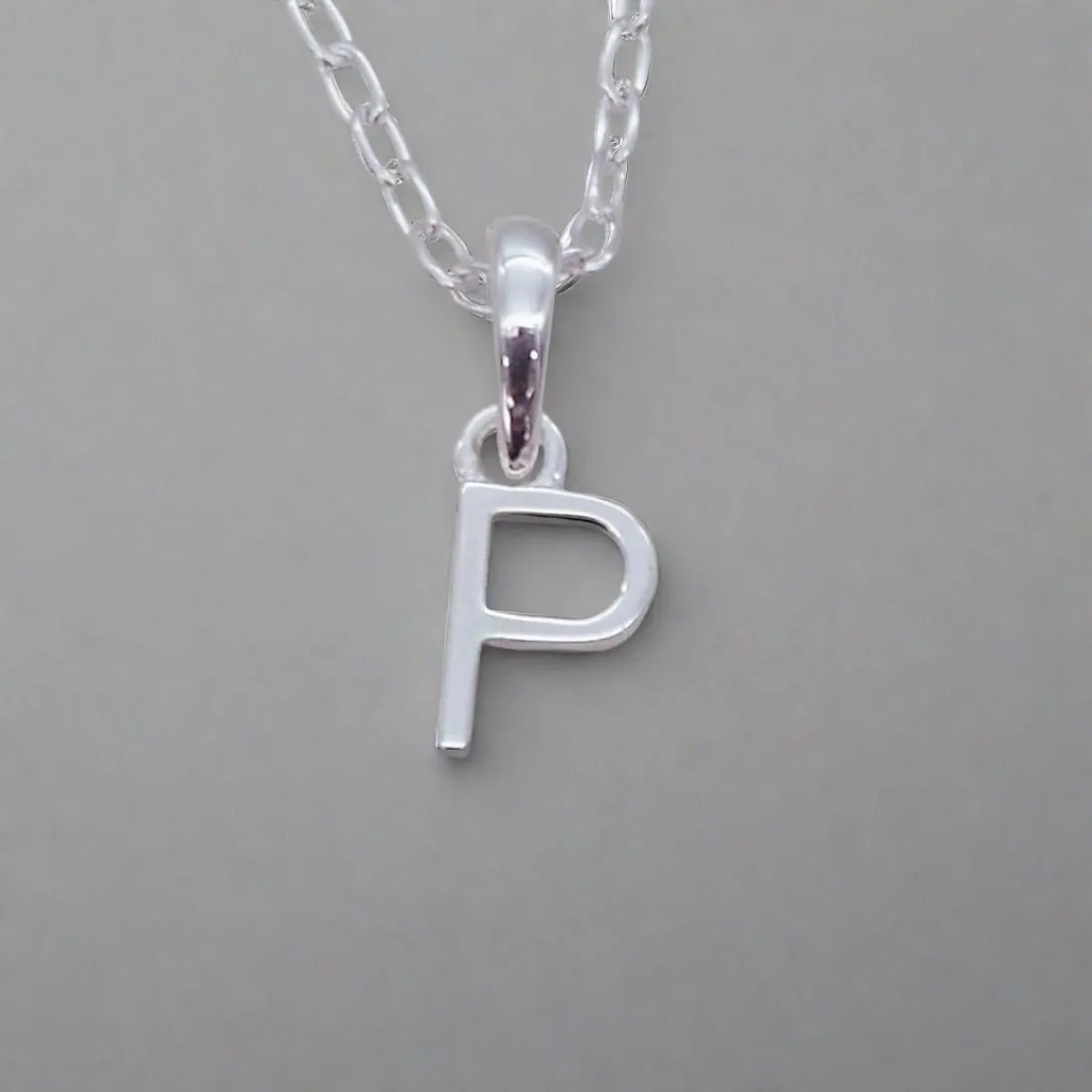 Sterling Silver Initial Necklace