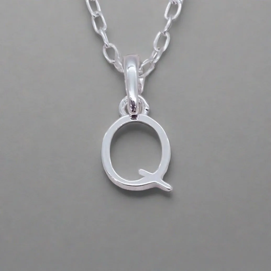 Sterling Silver Initial Necklace