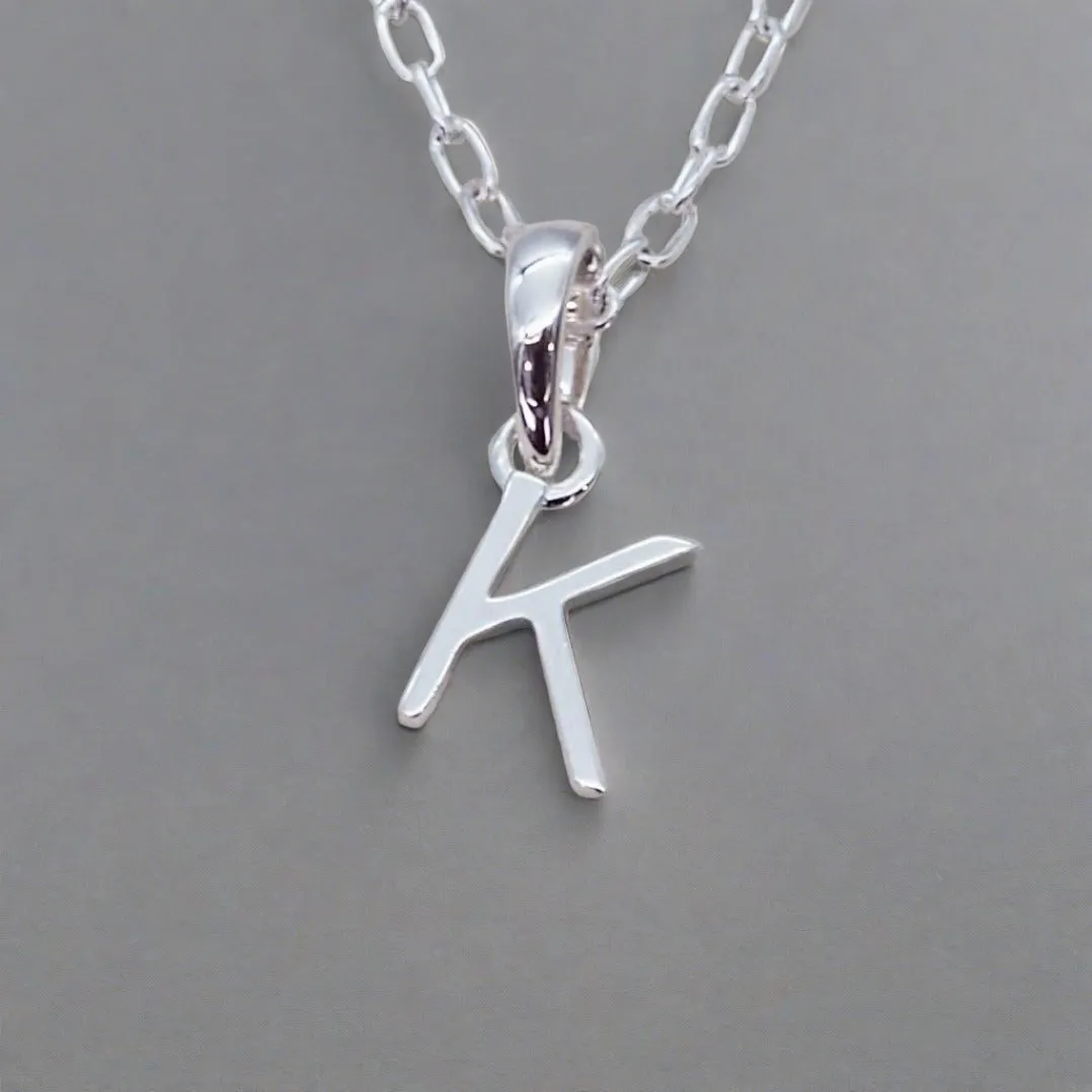 Sterling Silver Initial Necklace