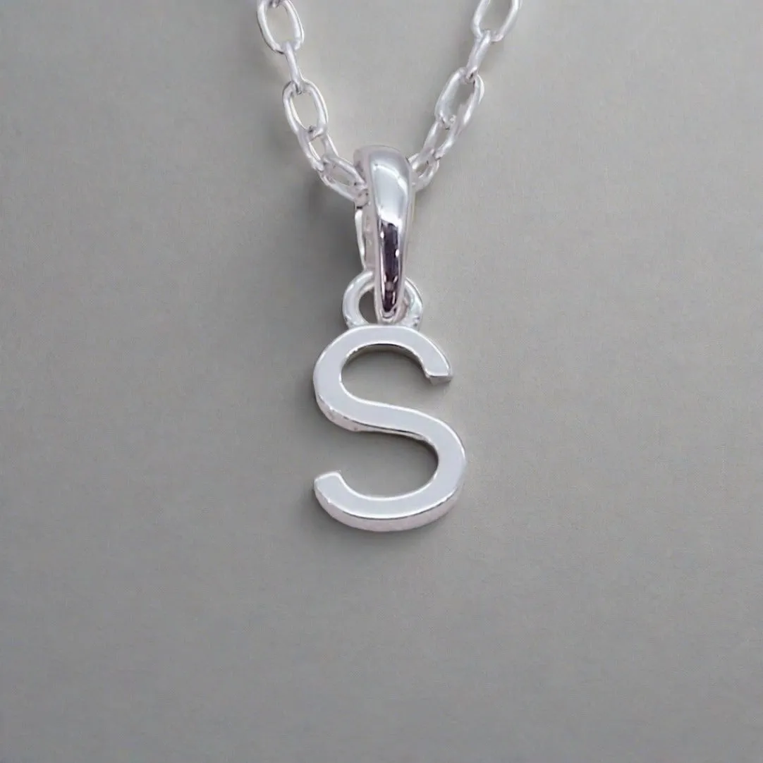 Sterling Silver Initial Necklace
