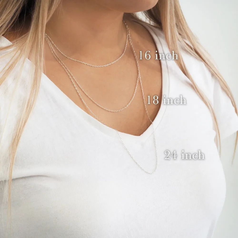 Sterling Silver Initial Necklace