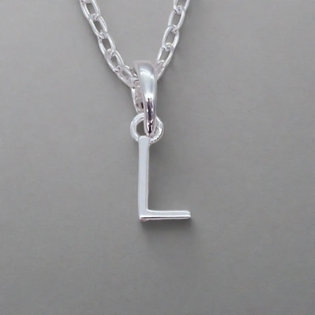 Sterling Silver Initial Necklace