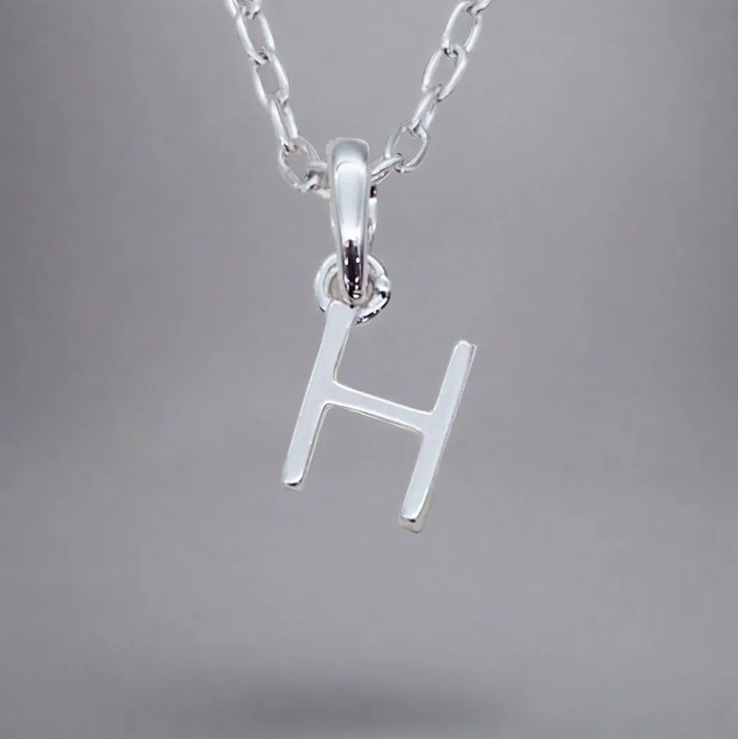 Sterling Silver Initial Necklace