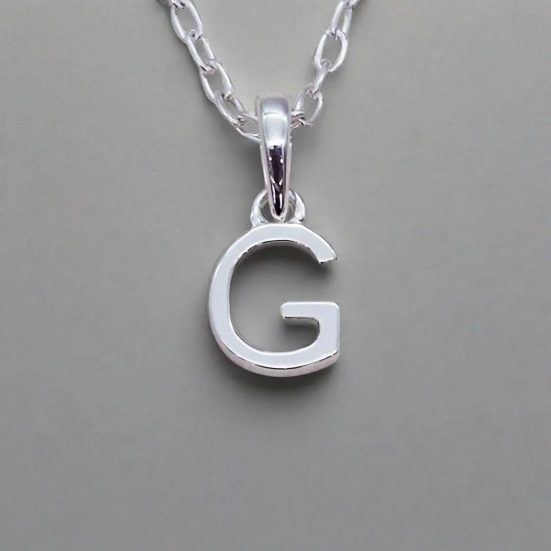 Sterling Silver Initial Necklace