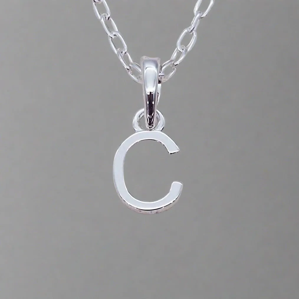 Sterling Silver Initial Necklace
