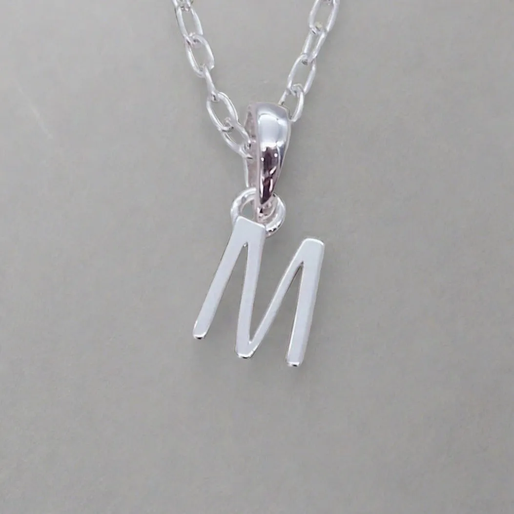 Sterling Silver Initial Necklace