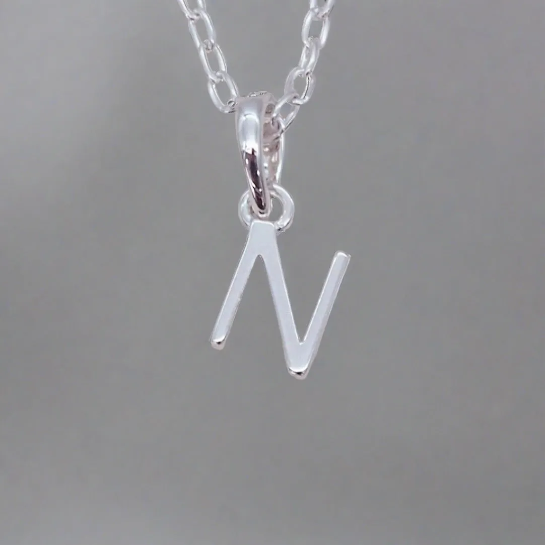 Sterling Silver Initial Necklace