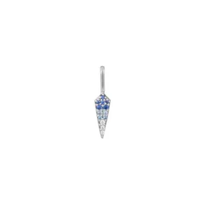 Sterling Silver Ombre Blue Bar Charm by Ania Haie
