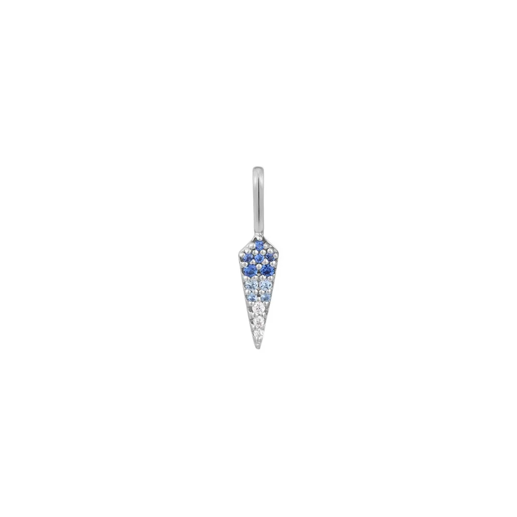 Sterling Silver Ombre Blue Bar Charm by Ania Haie