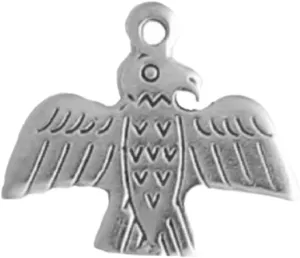 Sterling Silver Tribal Thunderbird Dangle Charm Bead For Bead Charm Bracelet