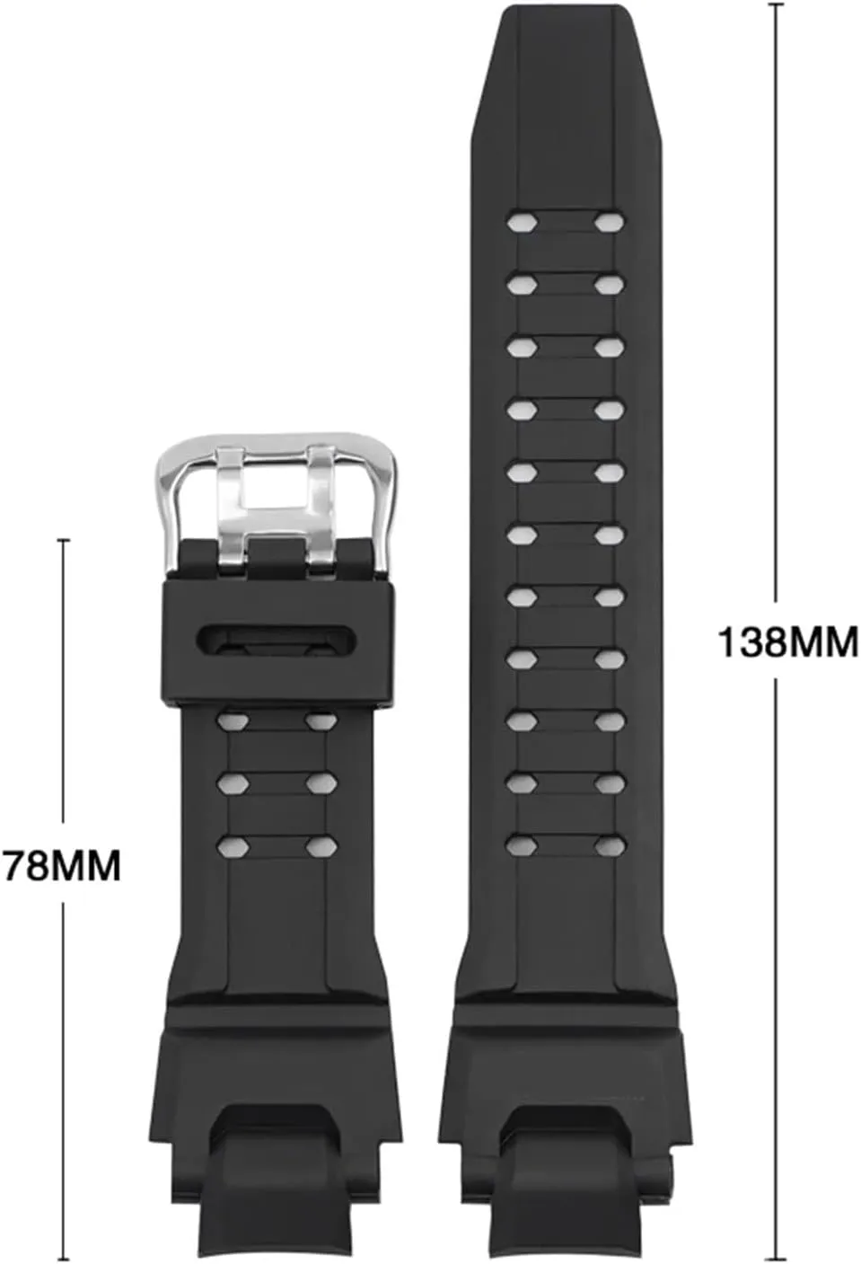 Strap Compatible With Casio G-SHOCK GW-4000 GA-1000 GW-A1000 GW-A1100 G-1400 Men Sport Diving Waterproof TPU Silicone Watch Band Bracelet