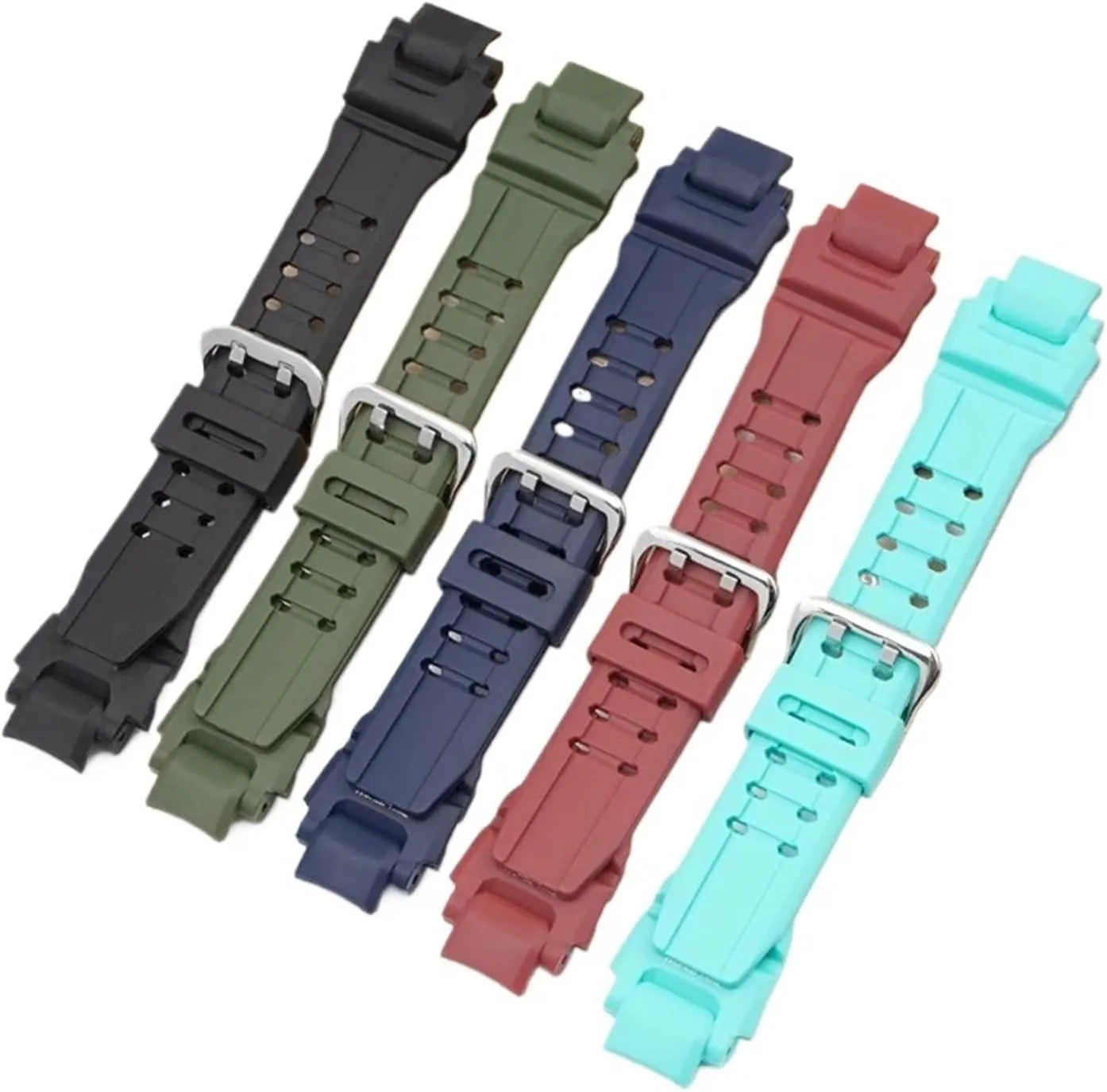 Strap Compatible With Casio G-SHOCK GW-4000 GA-1000 GW-A1000 GW-A1100 G-1400 Men Sport Diving Waterproof TPU Silicone Watch Band Bracelet