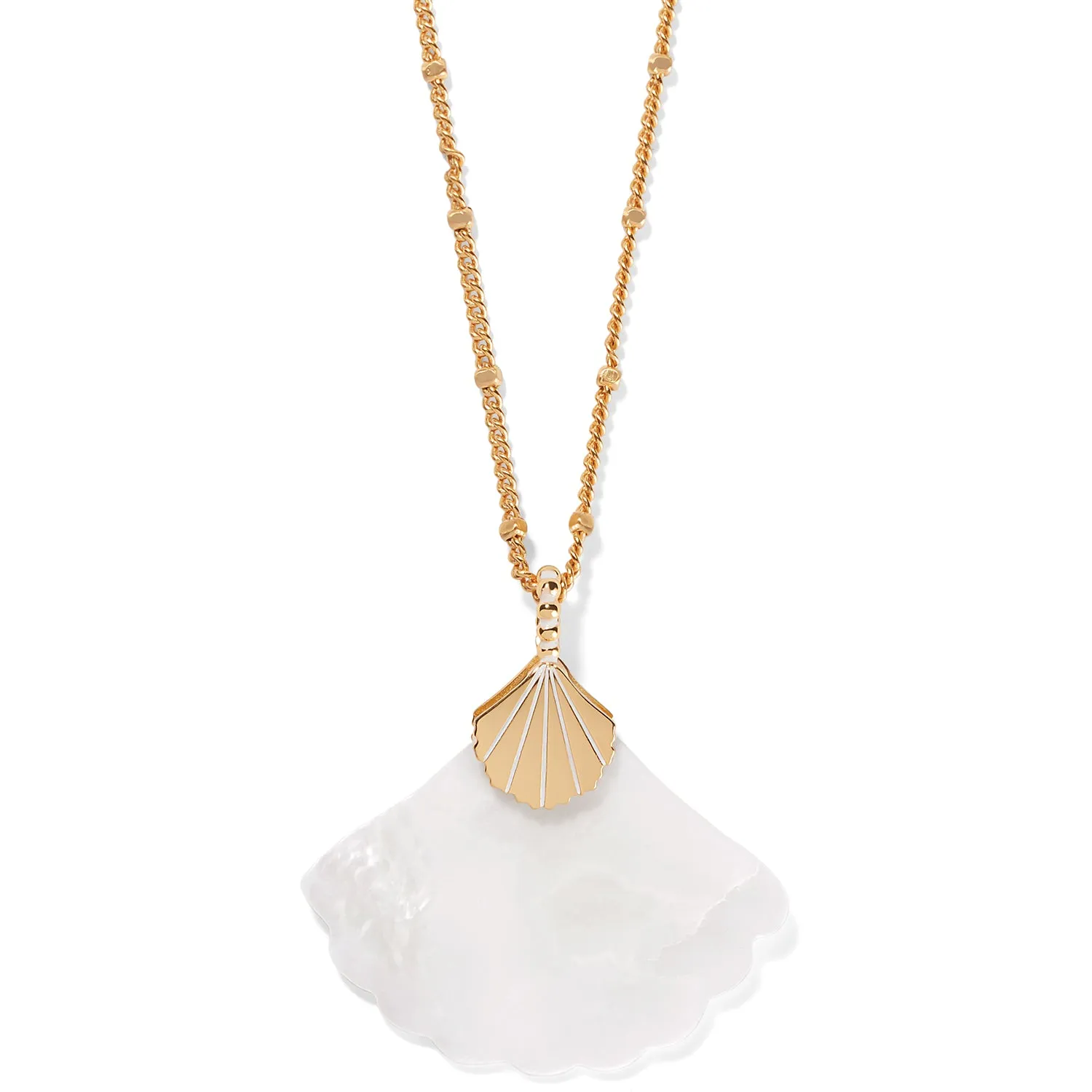 Sunset Cove Mother Of Pearl Shell Necklace - JM7389