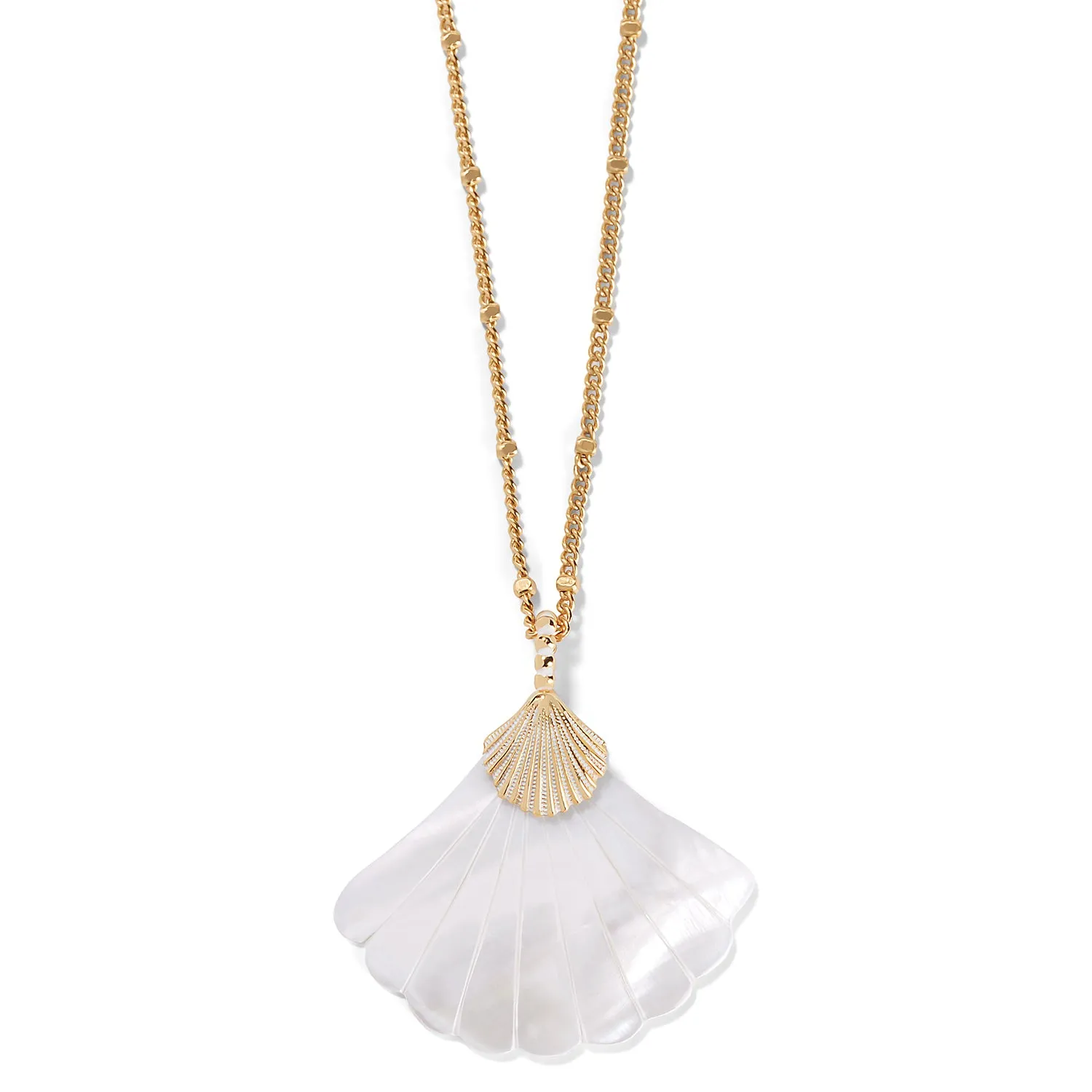 Sunset Cove Mother Of Pearl Shell Necklace - JM7389