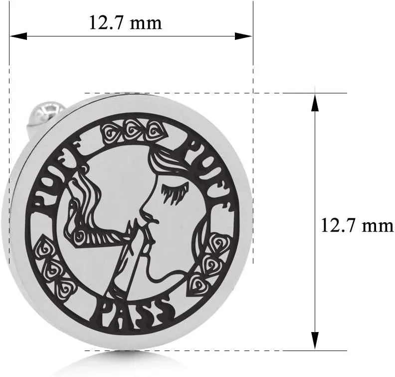 SuperJeweler Men's Cufflinks in Stainless Steel - Custom Engraved Cufflinks, Personalized Cufflinks for Men