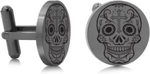 SuperJeweler Men's Cufflinks in Stainless Steel - Custom Engraved Cufflinks, Personalized Cufflinks for Men