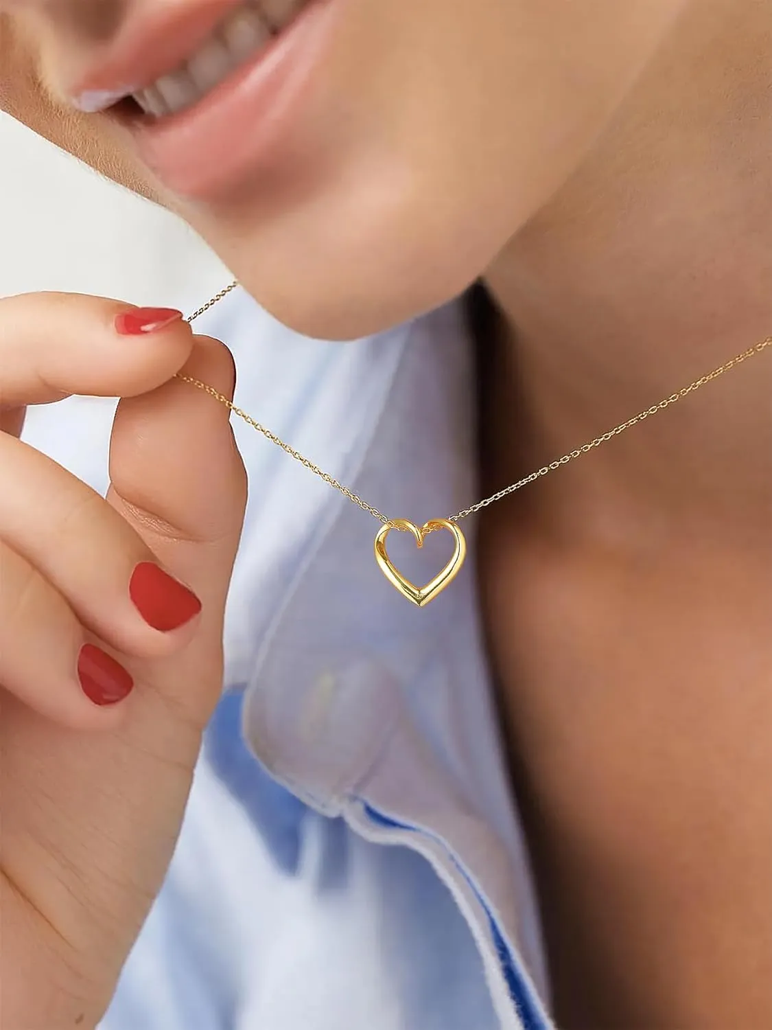 Suplight 925 Sterling Silver Necklaces for Women, Heart/Round Circle Pendant Neckalces Cubic Zirconia Halo Necklace with 16 5 Inches Extender Chain Necklace Dainty Silver Necklace Jewelry for Women