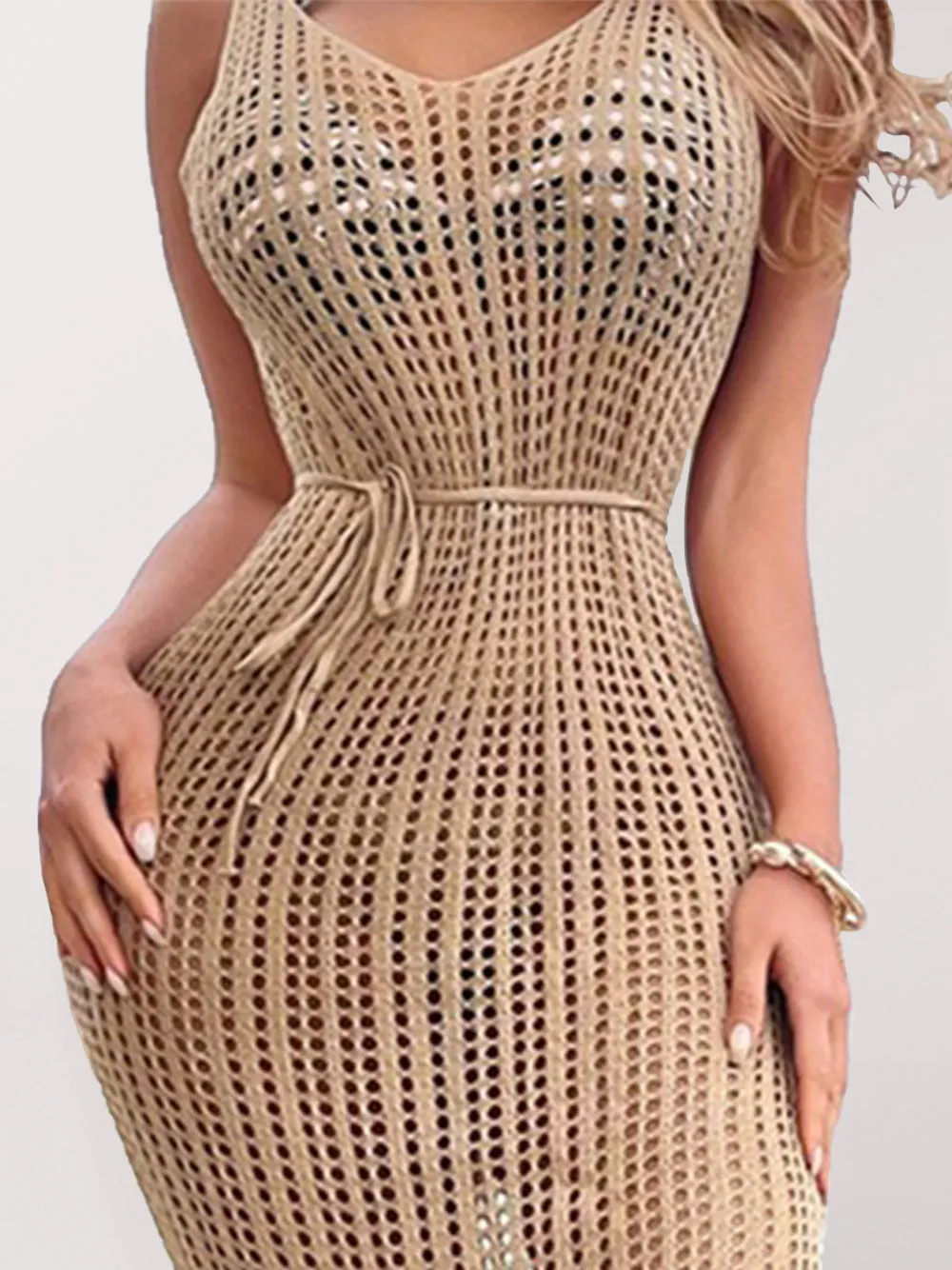 Sweetheart Neckline Bikini Cover Up - Elegant Beachwear Coverups