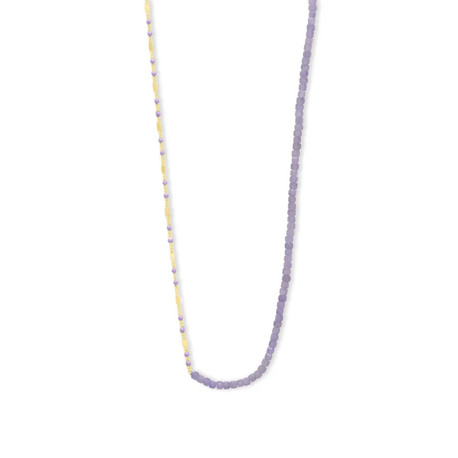 Tanzanite Lavender Gold Necklace