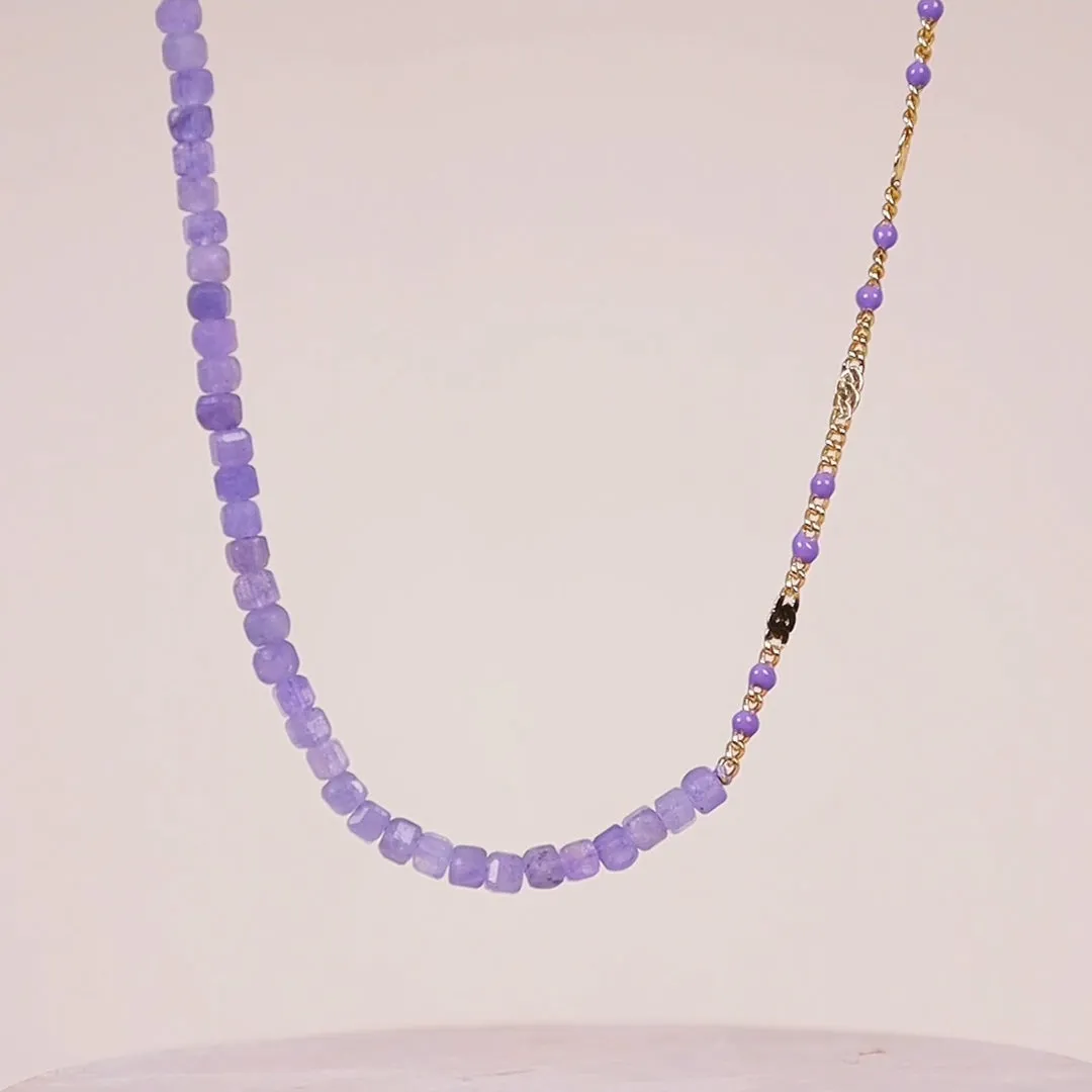 Tanzanite Lavender Gold Necklace