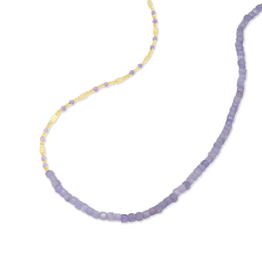 Tanzanite Lavender Gold Necklace