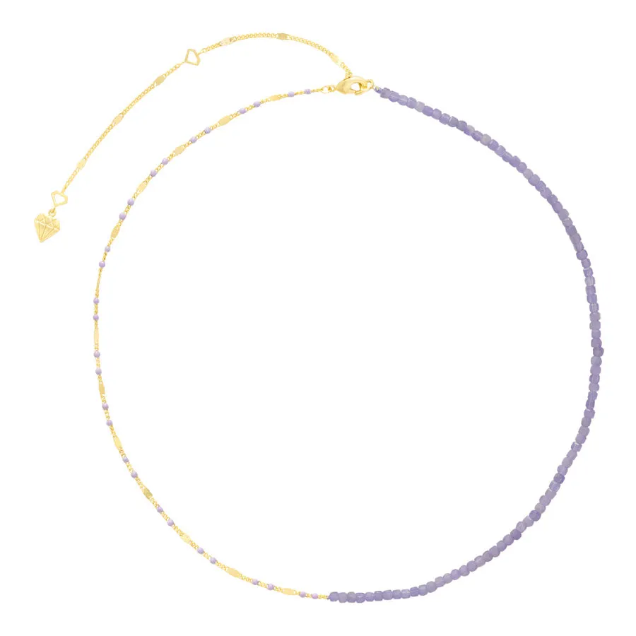 Tanzanite Lavender Gold Necklace