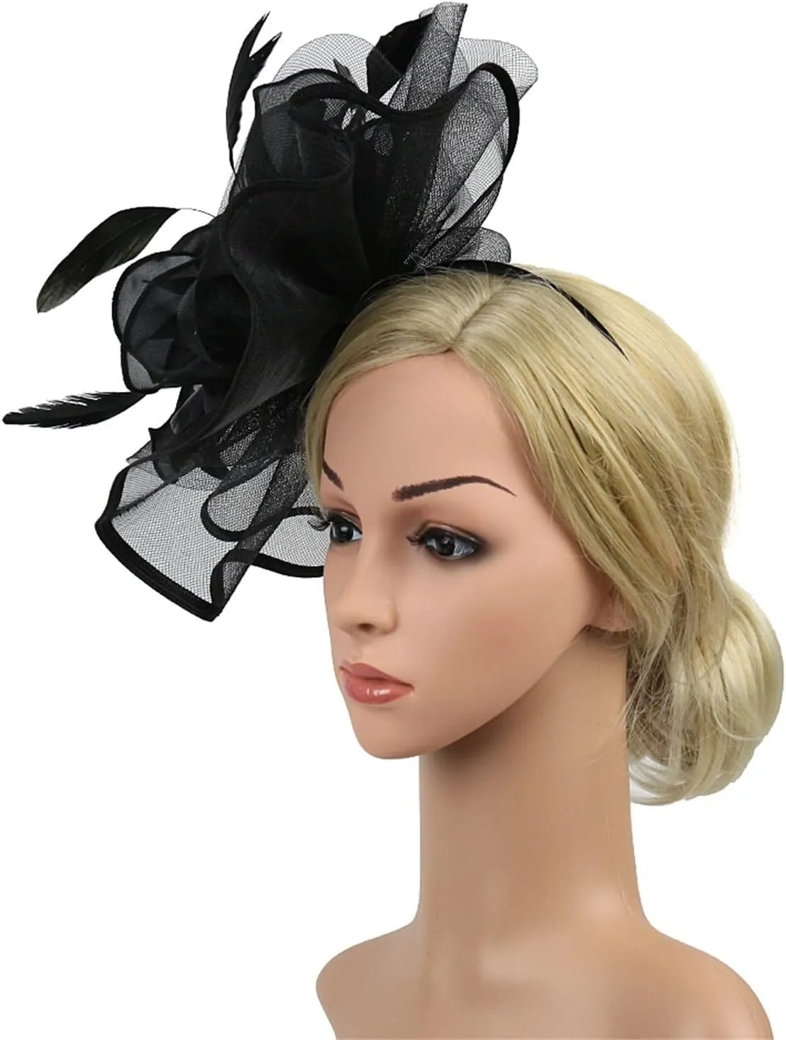 Tea Party Hats for Women Fascinators Headband Kentucky of Derby Hat Flower Mesh Hair Clip Pillbox Cocktail Hats
