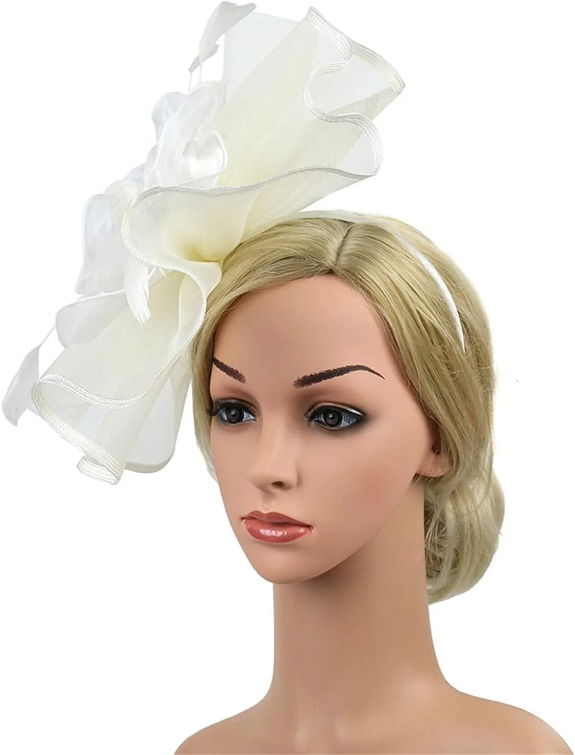 Tea Party Hats for Women Fascinators Headband Kentucky of Derby Hat Flower Mesh Hair Clip Pillbox Cocktail Hats