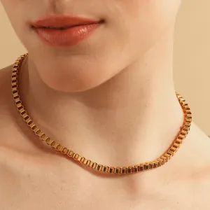 TFC Murano Gold Plated Chain Necklace